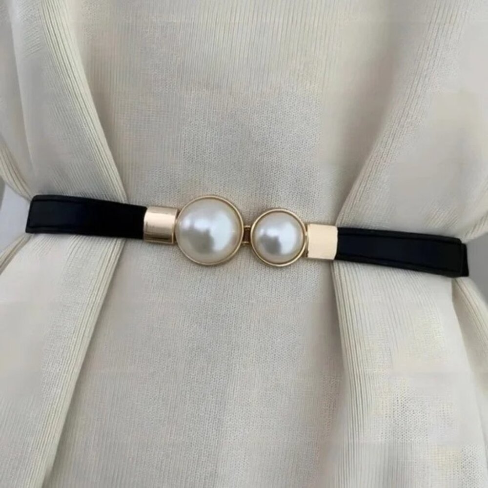 Minimalist Pearl Elastic Belt